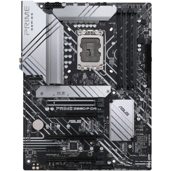 Placa de baza ASUS PRIME Z690-P D4, Bulk, Refurbished, LGA 1700, Fara Shield
