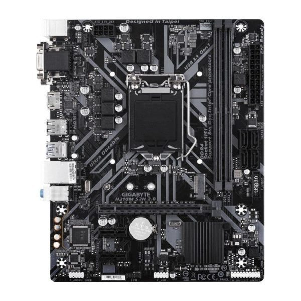 Placa de baza GIGABYTE H310M S2H socket 1151 V2, slot M2 NVME/SATA