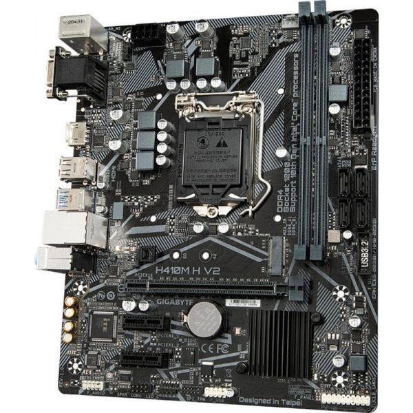 Placa de baza GIGABYTE H410M H V2, LGA 1200, MATX, DDR4, noua