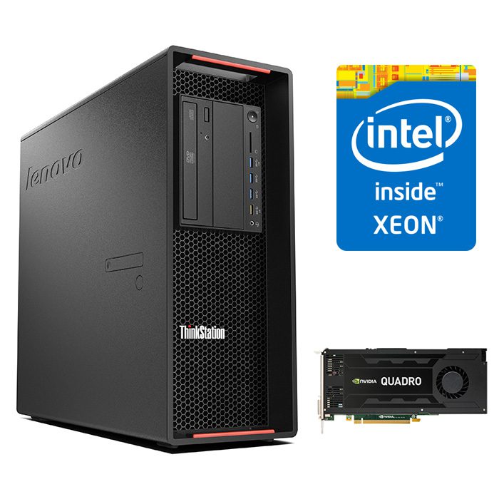 Workstation LENOVO ThinkStation P500 Intel Xeon 4-Cores E5-1620v3 3.60 GHz, 32 GB DDR4 ECC, 512GB SSD, Placa Video nVidia Quadro K2000