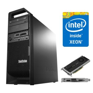 Workstation LENOVO ThinkStation S30 Intel Xeon 6-Cores E5-2620 2.50 GHz, 24 GB DDR3, 128 GB SSD + Placa Video nVidia Quadro 4000