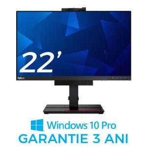 Lenovo ThinkCentre M80q Tiny All In One, Intel Core i7-10700t 4.50 GHz, 16GB DDR4, 512GB NVME, 22 inch Frameless, WiFi, Windows 10 OEM, GARANTIE 3 ANI